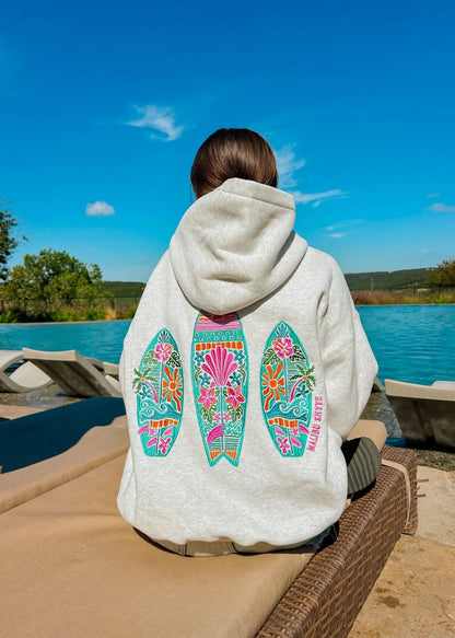 "Surfer" Embroidered Hoodie